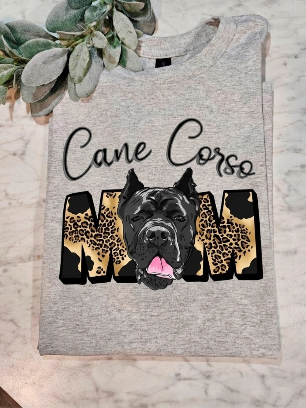 Cane corso shirt dog mom cute popular dog mama Cheetah Print
